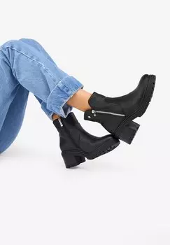 Ботильоны Bosanova с молнией сбоку, черный