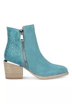 Ботильоны BRILLOS CREMALLERAS LATERALES Alma en Pena, цвет azul claro