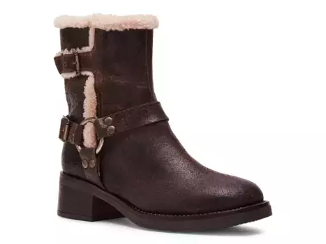 Ботильоны Brixton Moto Bootie Steve Madden, темно-коричневый