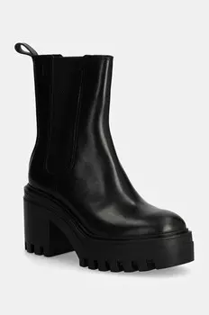 Ботильоны Calvin Klein Jeans на массивном каблуке CHELSEA LTH, черный