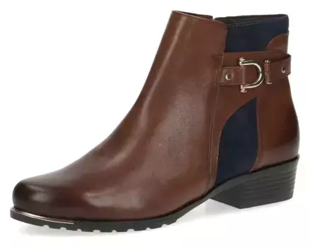 Ботильоны Caprice с красивыми декоративными ремешками, синий