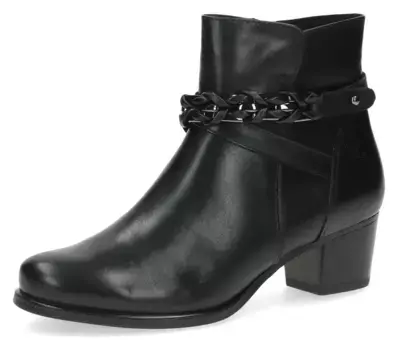 Ботильоны Caprice с внутренней молнией для легкого надевания, черный
