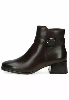 Ботильоны Caprice, темно-коричневая наппа