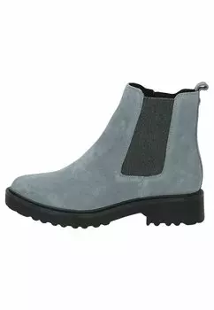 Ботильоны Caprice, замша светло-синего цвета