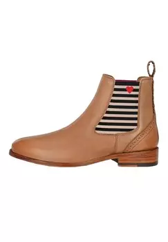 Ботильоны CHELSEA BOOT SUVI MIT STREIFEN UND HERZCHEN Crickit, коньяк