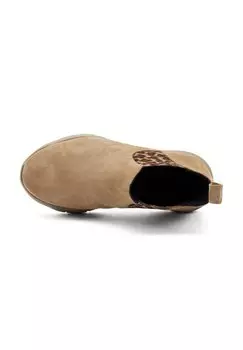 Ботильоны CHELSEA WITH ANIMAL-PRINT Frau Shoes, бежевый