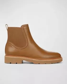 Ботильоны челси из кожи Rue Vince, цвет Fawn Brown Leather
