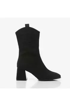 Ботильоны - Черный - Блок Hoti, черный