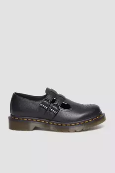 Ботильоны - Черный - На плоской подошве Dr. Martens, черный