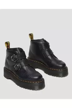 Ботильоны - Черный - На плоской подошве Dr. Martens, черный