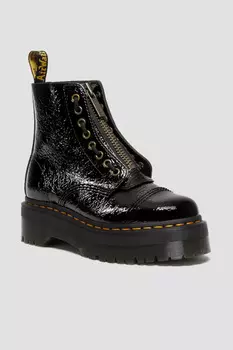 Ботильоны - Черный - На плоской подошве Dr. Martens, черный