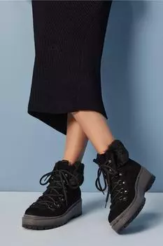 Ботильоны - Черный - На плоской подошве Hoti, черный