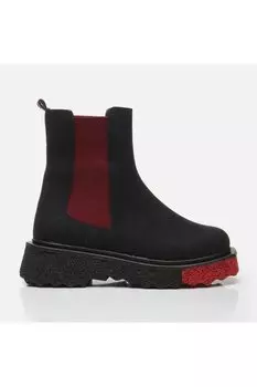 Ботильоны - Черный - На плоской подошве Hoti, черный