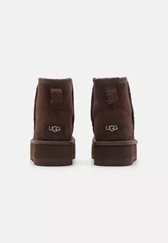 Ботильоны CLASSIC MINI PLATFORM UNISEX UGG, темно-коричневый