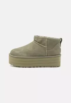 Ботильоны CLASSIC ULTRA MINI PLATFORM UGG, цвет shaded clover