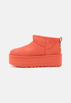 Ботильоны CLASSIC ULTRA MINI PLATFORM UGG, цвет vibrant coral