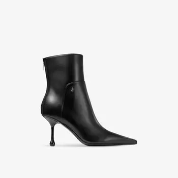 Ботильоны Cycas 80 из кожи на каблуке с логотипом Jimmy Choo, черный