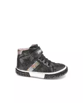 Ботильоны для девочек на застежке-липучке и нескользящей подошве Pablosky, черный