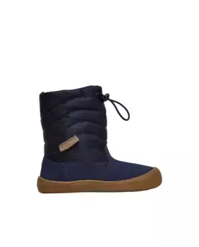 Ботильоны для девочки из замши и ткани Naturino, темно-синий