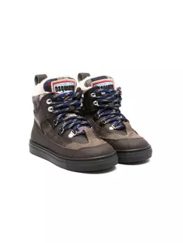 Ботильоны DSQUARED2 KIDS с вышитым логотипом, коричневый