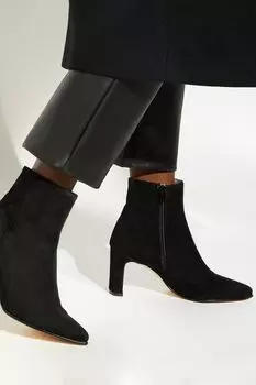 Ботильоны Dune London Otta с острым носком и каблуком среднего размера Dune London, черный