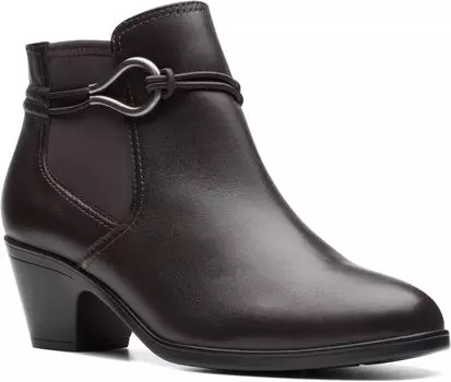 Ботильоны Emily 2 Kaylie Clarks, цвет Dark Brown Leather