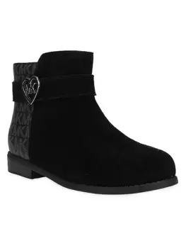Ботильоны Emma Heart для маленьких девочек Michael Kors Kids, цвет black suede