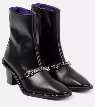 Ботильоны falabella из искусственной кожи Stella Mccartney, черный
