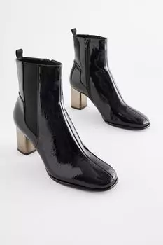 Ботильоны Forever Comfort на металлическом каблуке Next, черный