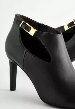 Ботильоны FOREVER COMFORT OPEN SIDE Next, черный металлик