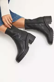 Ботильоны Forever Comfort с толстой подошвой и гибким верхом Next, черный
