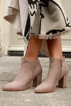 Ботильоны Freda на блочном каблуке Linzi, бежевый