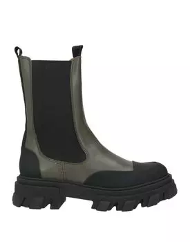 Ботильоны Ganni, серо-зеленый