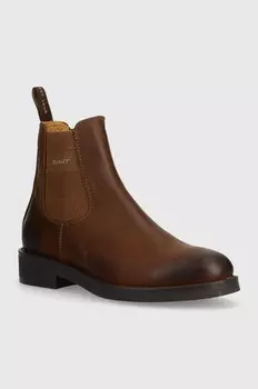 Ботильоны Gant Prepdale из нубука, коричневый