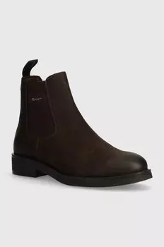 Ботильоны Gant Prepdale из нубука, коричневый