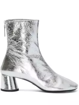 Ботильоны Glove 55 с эффектом металлик Proenza Schouler, серебяный