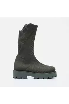 Ботильоны - Хаки - На плоской подошве Hoti, хаки