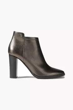 Ботильоны Hart 95 из фактурной кожи с эффектом металлик JIMMY CHOO, бронзовый