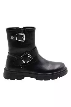 Ботильоны из экокожи с ремешками с пряжками Lumberjack, черный