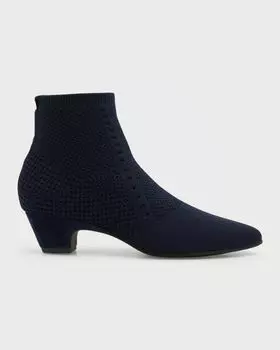 Ботильоны из эластичной ткани Purl Eileen Fisher, цвет Midnight