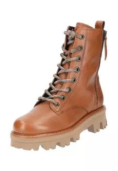 Ботильоны из гладкой кожи Paul green, коньячный