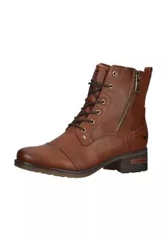 Ботильоны из искусственной кожи MUSTANG, коричневый