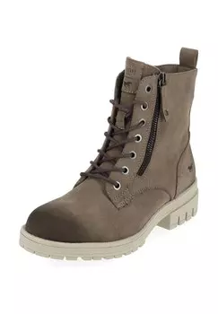 Ботильоны из искусственной кожи MUSTANG, серо-коричневый