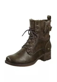 Ботильоны из искусственной кожи MUSTANG, темно-коричневый