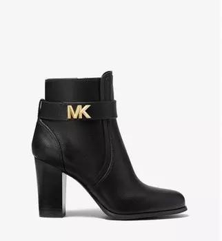 Ботильоны из искусственной шагреневой кожи Michael Michael Kors Jilly Faux Pebbled Leather, черный