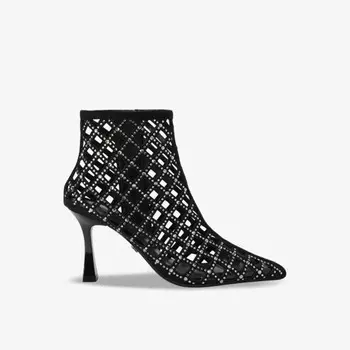 Ботильоны из искусственной замши, украшенные стразами Blaze Carvela, черный