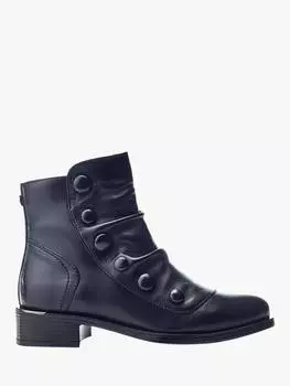 Ботильоны из кожи elita с рюшами Moda in Pelle, черный