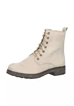 Ботильоны из кожи наппа Think!, бежевый