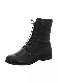 Ботильоны из кожи наппа Think!, черный