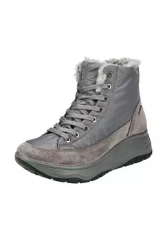 Ботильоны из кожи нубука/текстиля Igi&co, серый